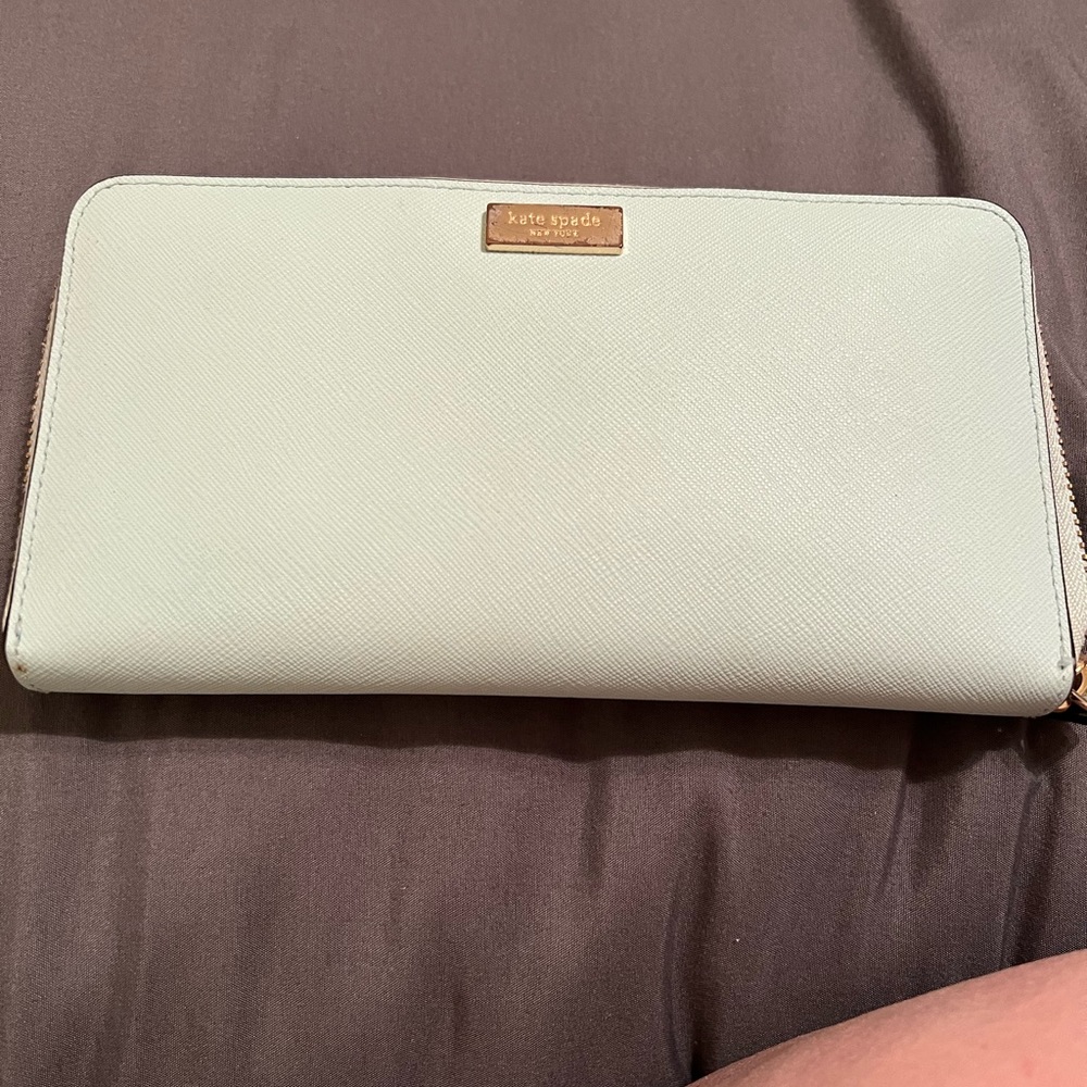 Kate spade wallet in Tiffany light teal